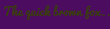 Image with Font Color 384009 and Background Color 4C0C60